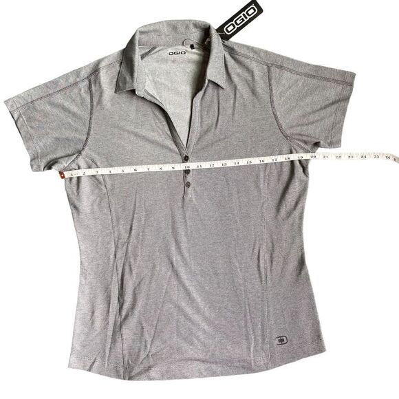Women’s Grey Polo Uniform Professional Tops - Picture 4 of 10
